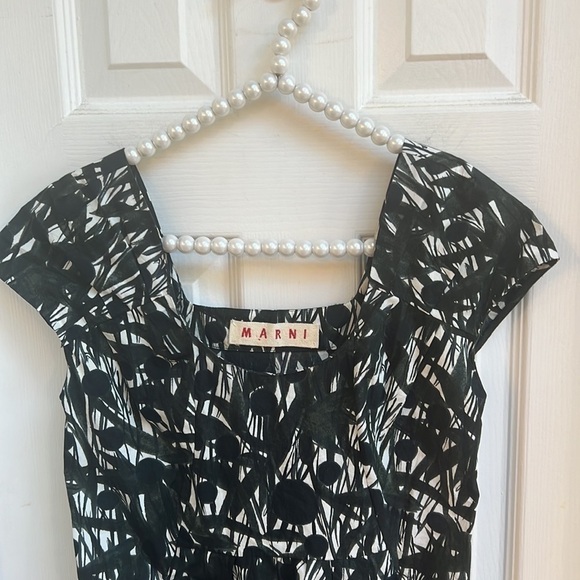 MARNI Short Sleeve Cool Cotton A Line Dress - Picture 6 of 10